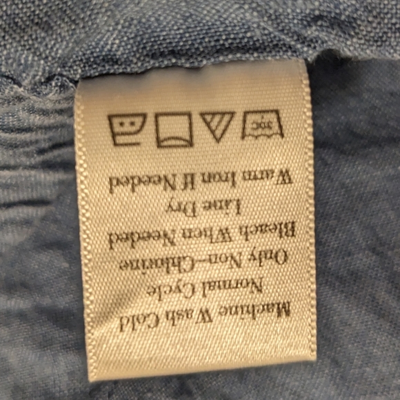 Coldwater Creak Blue Straight Leg Drawstring Pants- Woman L - Picture 6 of 10